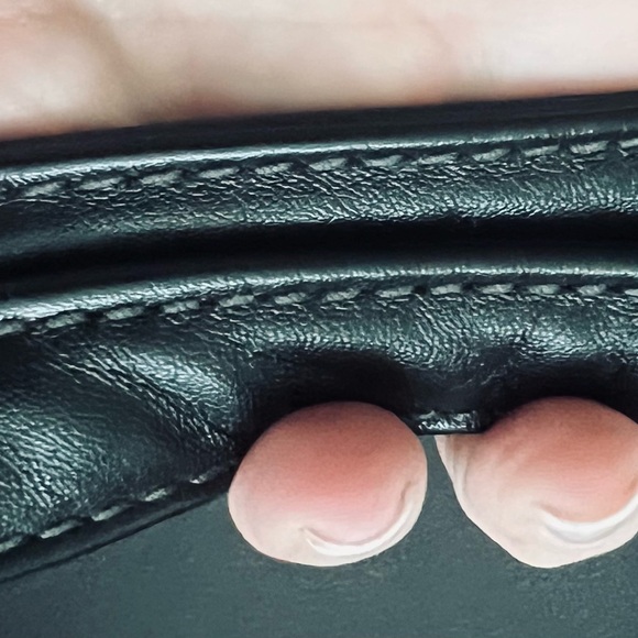 Vintage Thirty-One Black and White Shoulder Bag with Elegant Pattern - Picture 3 of 7